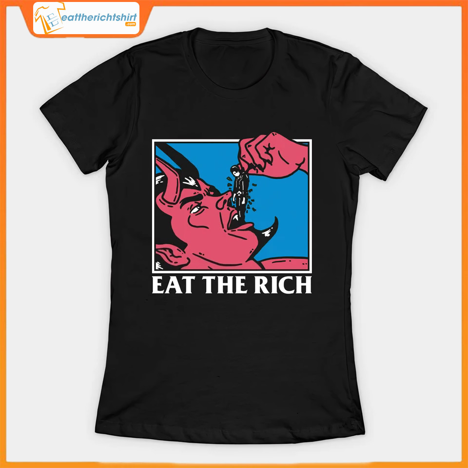 Eat The Rich Punk Grunge Witch Vintage Women T-Shirt
